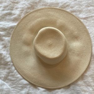 J. Crew wide brim straw hat